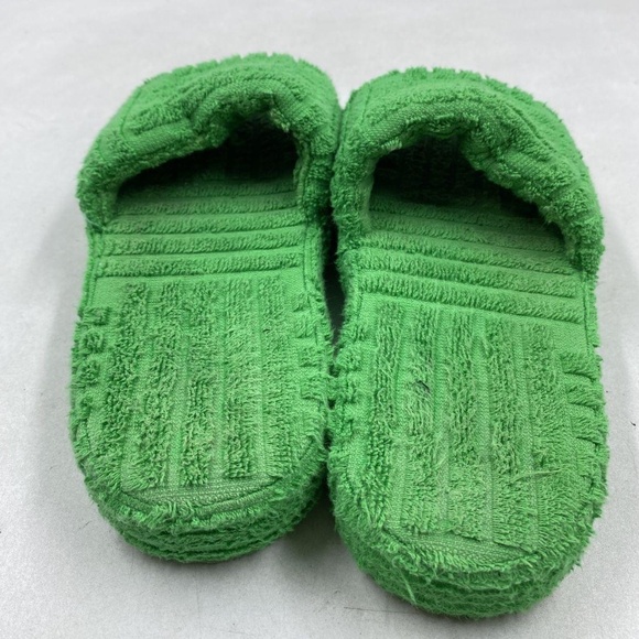Bottega Veneta Green Terry Slide Sandal W 5.5 COA - Picture 2 of 7